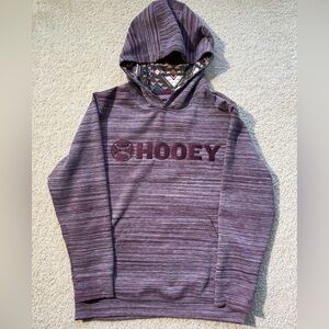 Hooey Men's Maroon Hoodie with Patterned Lining